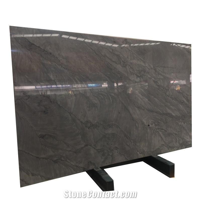 China Luxury Stone Grey Landscape Slab