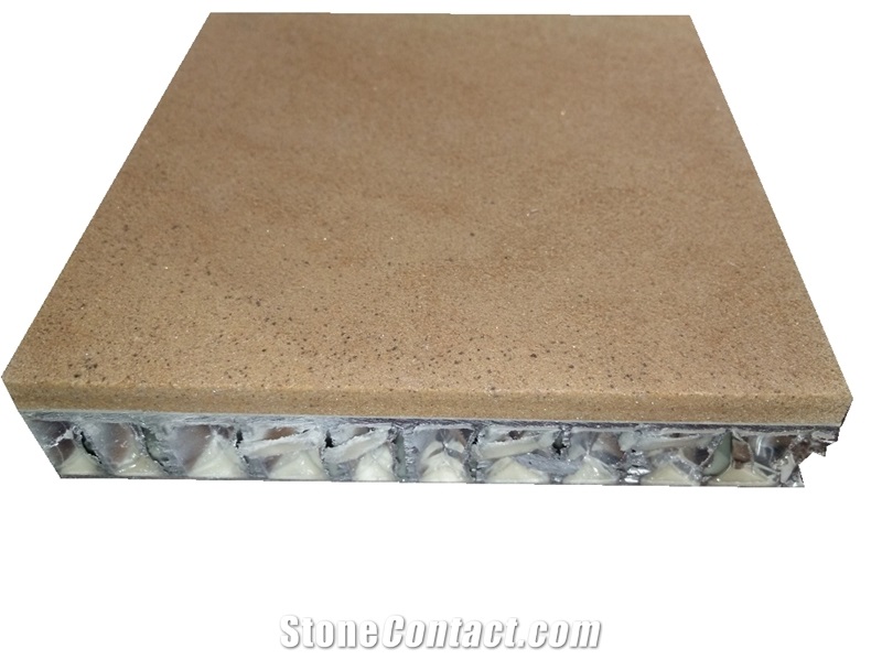 China Yellow and White Marble Aluminum Honeycomb