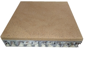 China Yellow and White Marble Aluminum Honeycomb