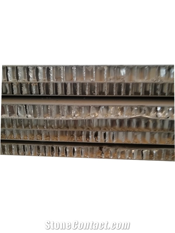 China Yellow and White Marble Aluminum Honeycomb