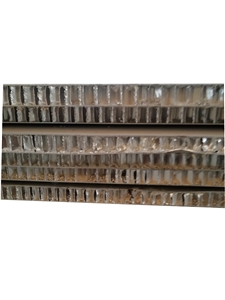 China Yellow and White Marble Aluminum Honeycomb