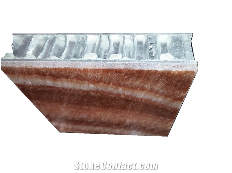 China Yellow and White Marble Aluminum Honeycomb
