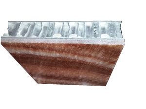 China Yellow and White Marble Aluminum Honeycomb