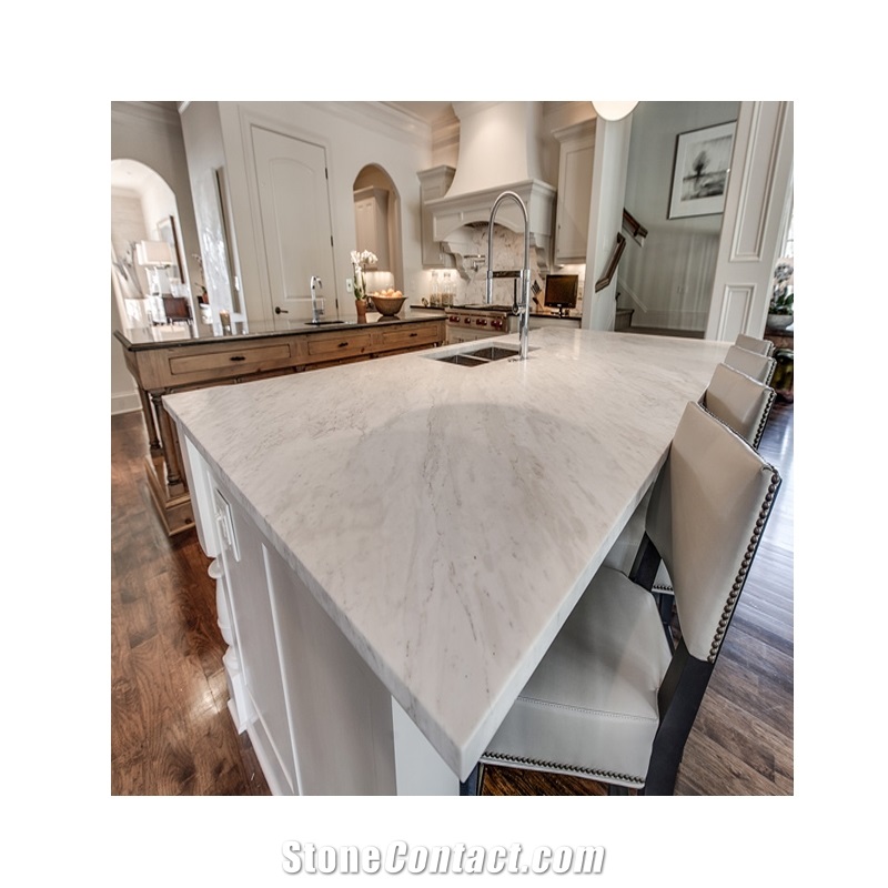 Fake Crystal White Gray Quartz Countertops