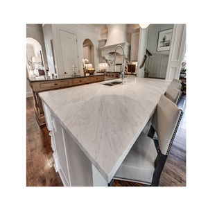 Fake Crystal White Gray Quartz Countertops