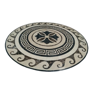 Flower Pattern Mosaic Tile Tile Water Jet Marble