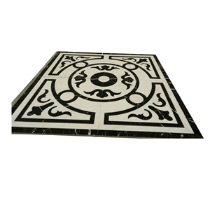 Home Waterjet Circle Marble Design