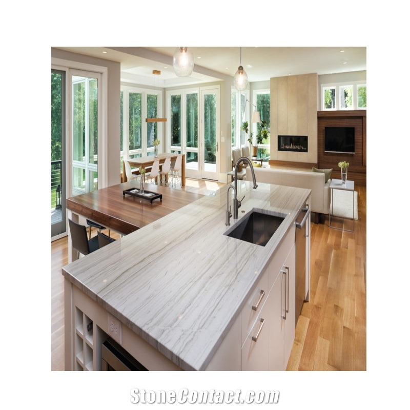Low Price Colored Crystal White Quartz Countertop