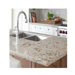 Low Price Colored Crystal White Quartz Countertop