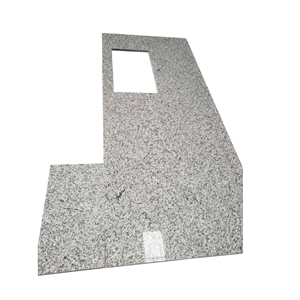 Vanity Top with Rounded Corners Tiger Skin White