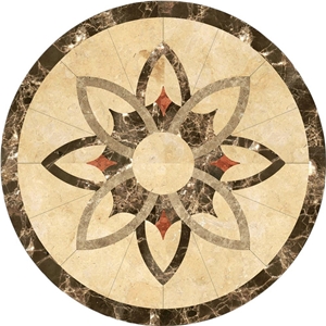 Waterjet Inlay Flooring Water Jet Medallion Marble