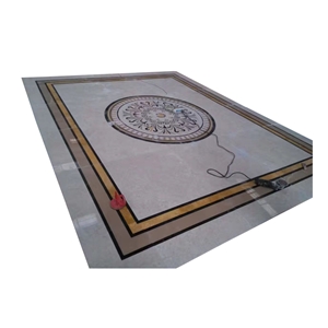 Wholesale Square Marble Water Jet Medallion