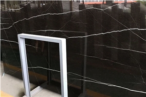 Noir Francaise or Nero St Laurent Marble Slabs