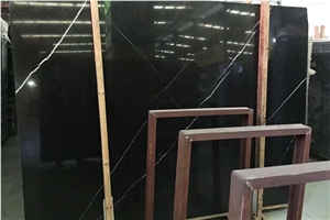 Noir Francaise or Nero St Laurent Marble Slabs