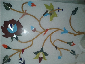 Inlaid Stone Floor Medallion