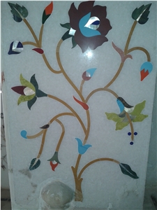 Marble Inlaid Waterjet Medallions