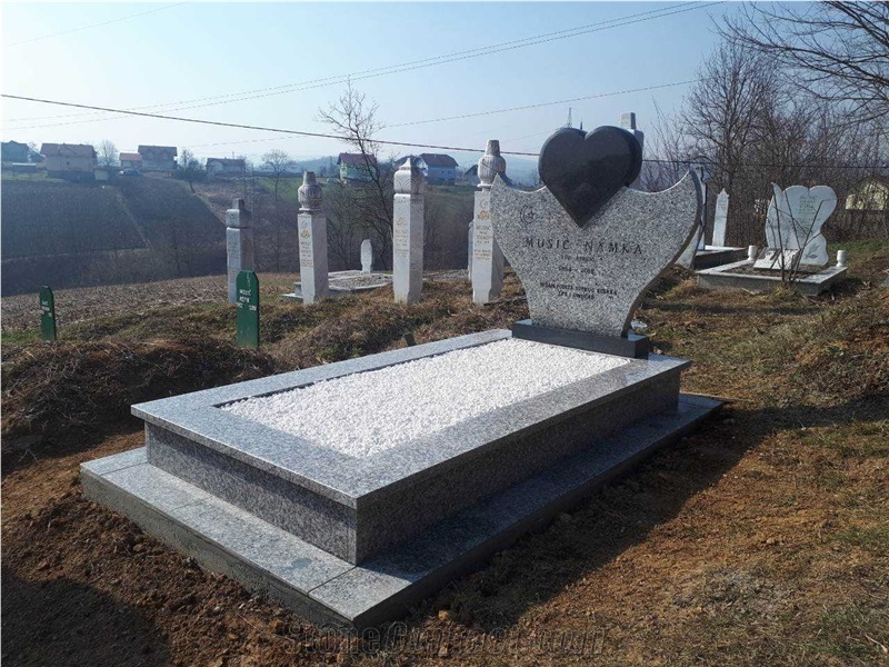 White Marble Tombstone