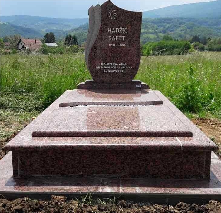 White Marble Tombstone