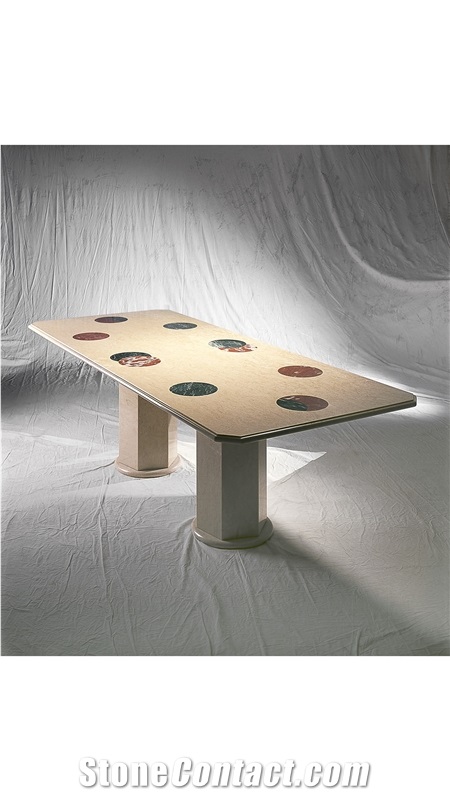 Apparata Beige Marble Table