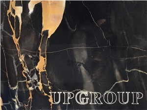 Nero Portoro up Marble Tiles & Slabs