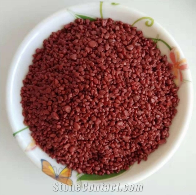 Anti-Skid Red Ceramics Aggregates For Road