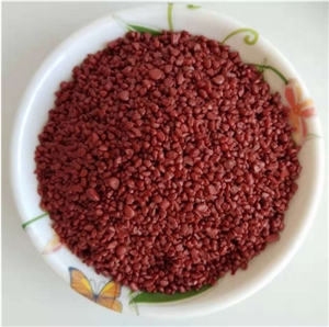 Anti-Skid Red Ceramics Aggregates For Road