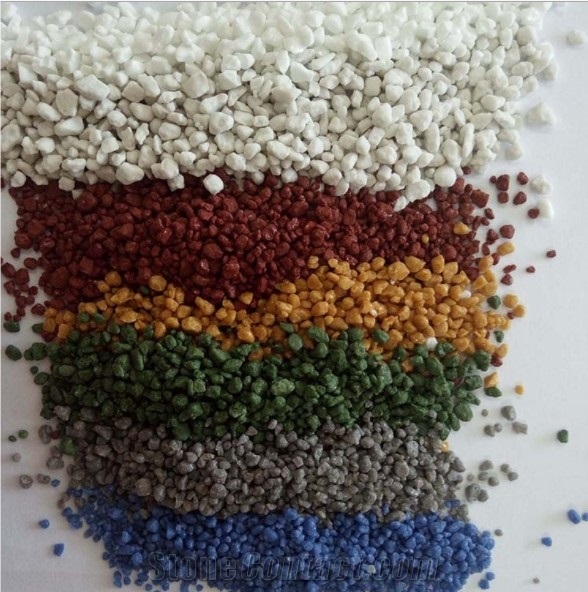 Anti-Skid Red Ceramics Aggregates For Road