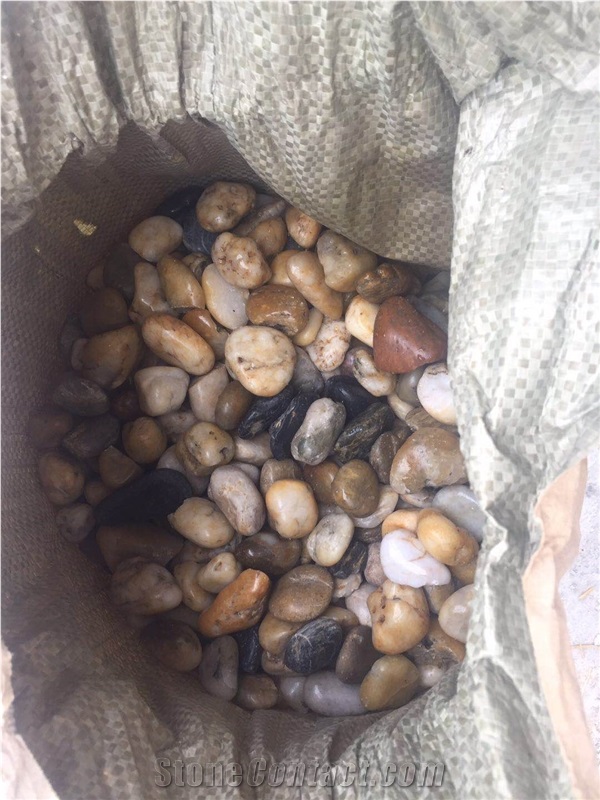 Decorative Normal Polished Black River Pebble