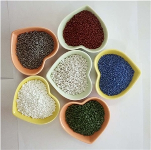 Colored Crushed Ceramic Aggregate for Flooring