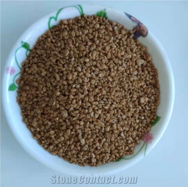 Colored Crushed Ceramic Aggregate for Flooring