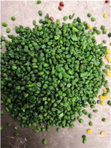 Colored Crushed Ceramic Aggregate for Flooring