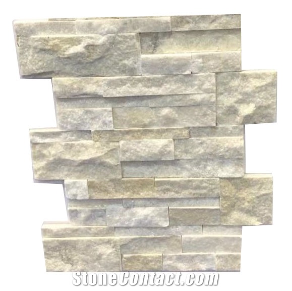 White Quartzite Ledge Corner Tiles