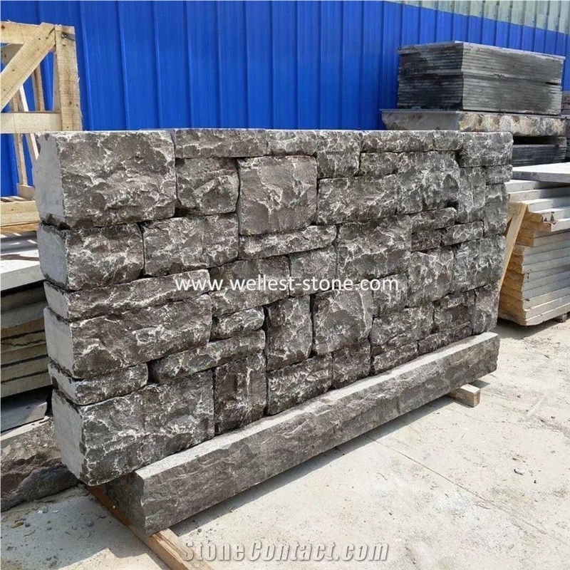 Chinese Hard Bluestone Retaining Wall Blocks