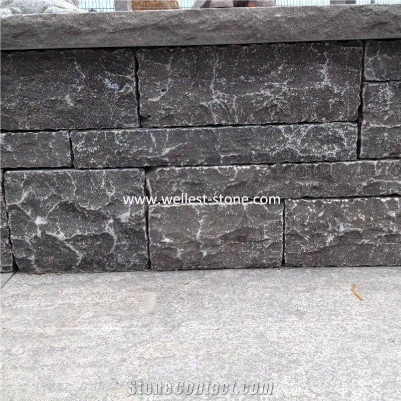 Chinese Hard Bluestone Retaining Wall Blocks