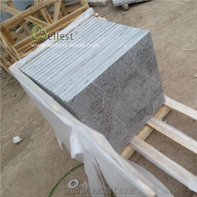 Flamed Grey Bluestone Paving Tiles