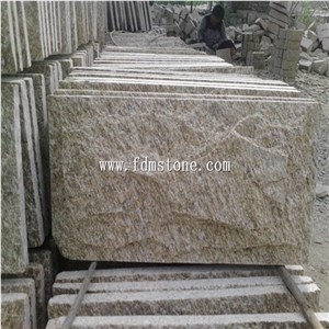 Yellow Quartzite Mushroom Walling Tiles