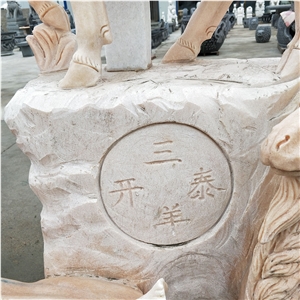 Hand Carved Marble Animal Deer Statues Sculptures