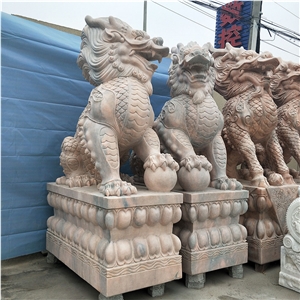 Lion Statues, Carved Animal Sculptures Factory