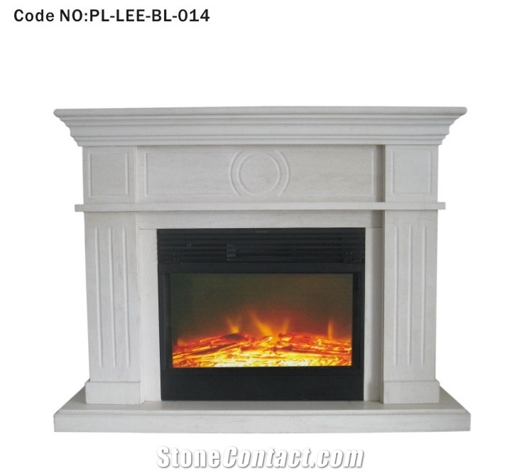 Modern Marble Fireplace Surround Mantel