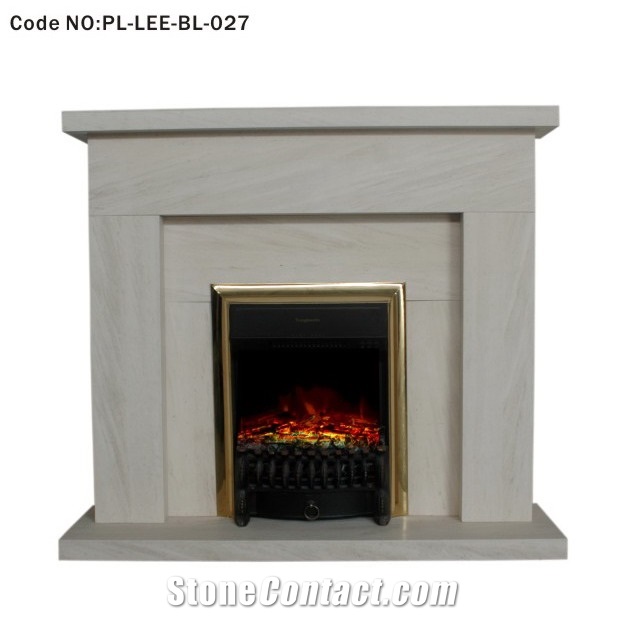 Modern Marble Fireplace Surround Mantel