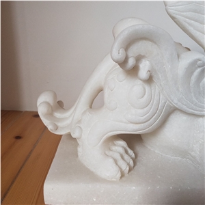 Pure White Marble Animal Sculptures, Statues