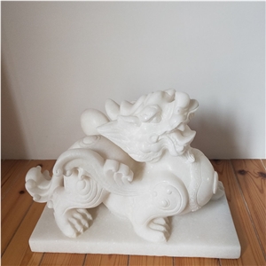 Pure White Marble Animal Sculptures, Statues