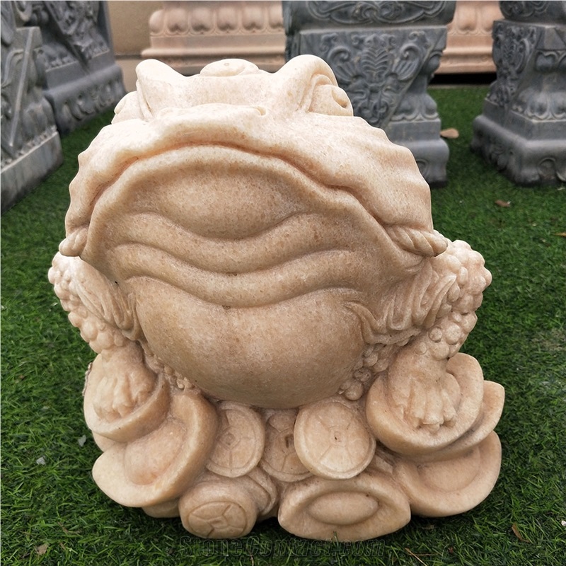 Toads Statues Animal Hand Carved Sculptures