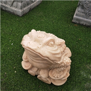 Toads Statues Animal Hand Carved Sculptures