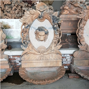 Water Fountain Pot Lion Sculptures Statues