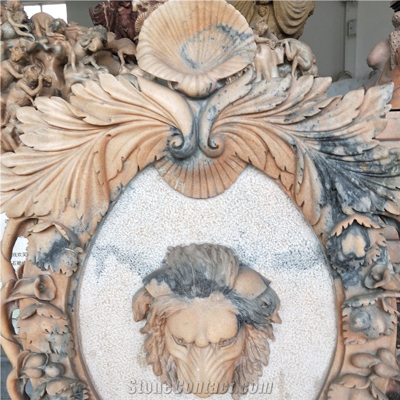 Water Fountain Pot Lion Sculptures Statues