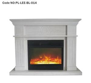 White Modern Fireplace Surround Hearth Mantel