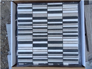 Crema Marfil Nero Marquina Thassos Marble Mosaics