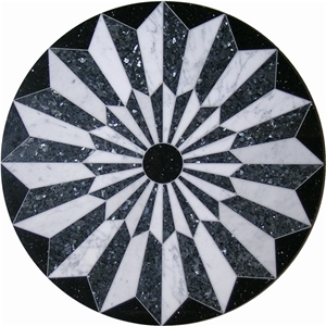 Statuario Carrara Marble Waterjet Marble Medallion