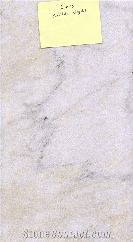 Golden Crystal White Marble